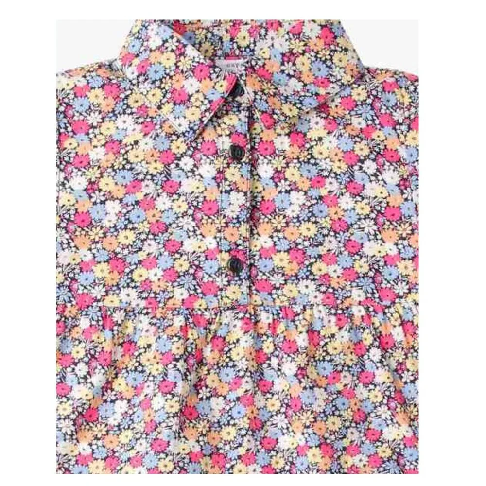 Gap Kids Toddler Girls Floral Print Tiered Shirt Dress 5T